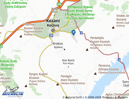 Carte MICHELIN Krokos - ViaMichelin