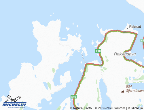 MICHELIN Fredvang map - ViaMichelin