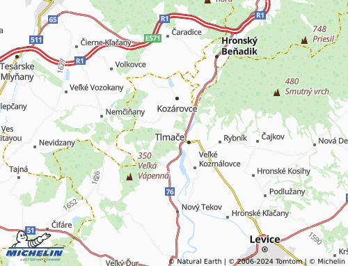 Mapa MICHELIN Lipník - ViaMichelin