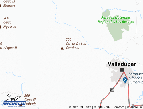 Carte MICHELIN Valledupar Cabecera Municipal - ViaMichelin