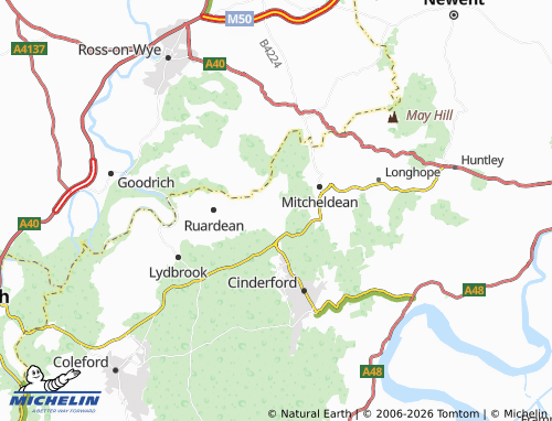 Carte MICHELIN Drybrook - ViaMichelin