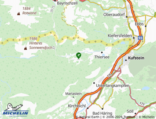 MICHELIN Hinterthiersee map - ViaMichelin