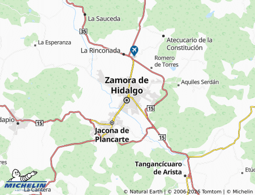 MICHELIN Zamora Centro map - ViaMichelin