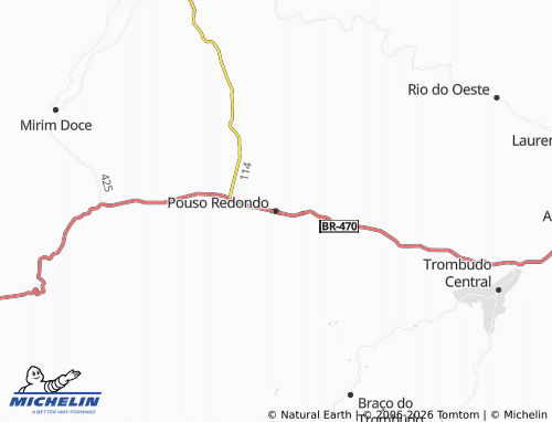 Mappa MICHELIN Pouso Redondo - ViaMichelin