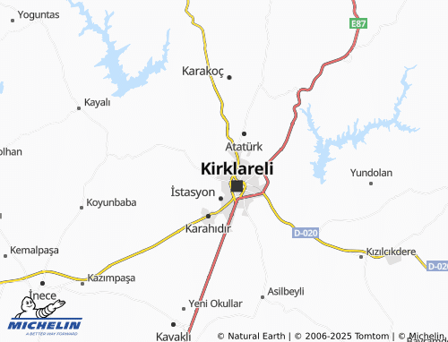 MICHELIN Bademlik map - ViaMichelin