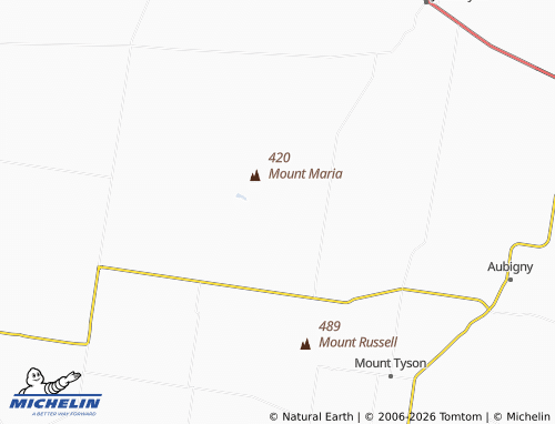 MICHELIN Mount Moriah map - ViaMichelin