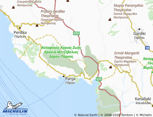 MICHELIN Eleftherio map - ViaMichelin