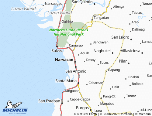 MICHELIN Abuor map - ViaMichelin