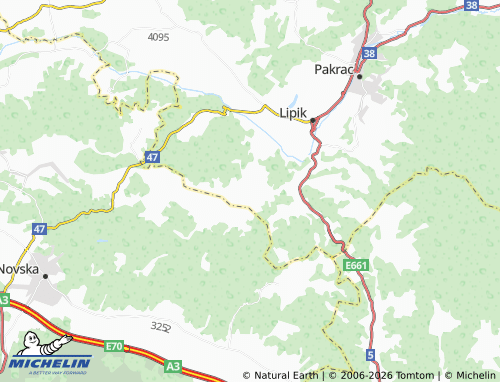 Mapa MICHELIN Subocka - ViaMichelin