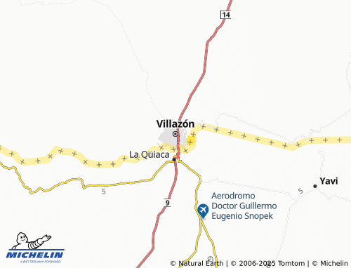 MICHELIN Villazón map - ViaMichelin