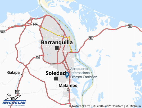 MICHELIN 1 de Mayo map - ViaMichelin