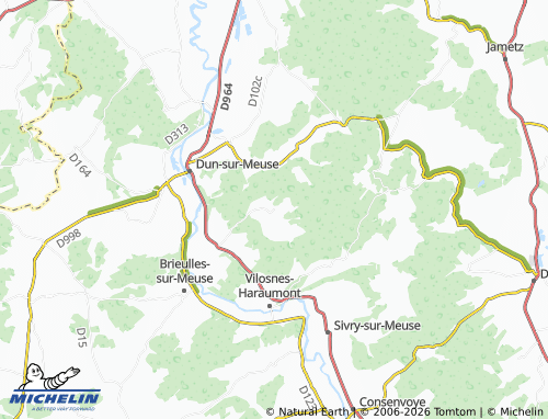 MICHELIN Fontaines-Saint-Clair map - ViaMichelin