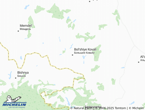 MICHELIN Bol'shiye Kovali map - ViaMichelin