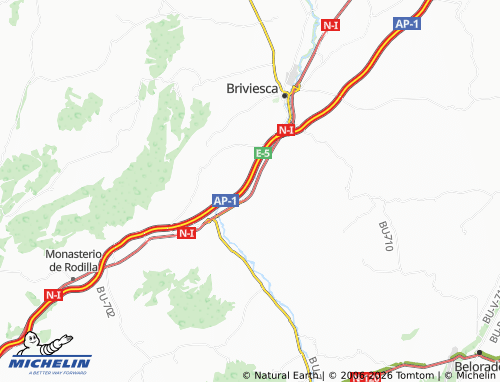 MICHELIN Prádanos de Bureba map - ViaMichelin