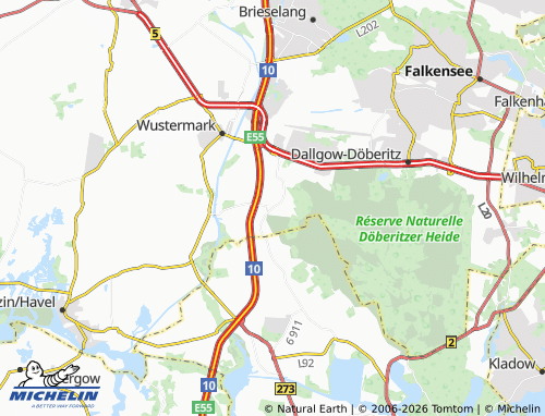 MICHELIN Priort map - ViaMichelin