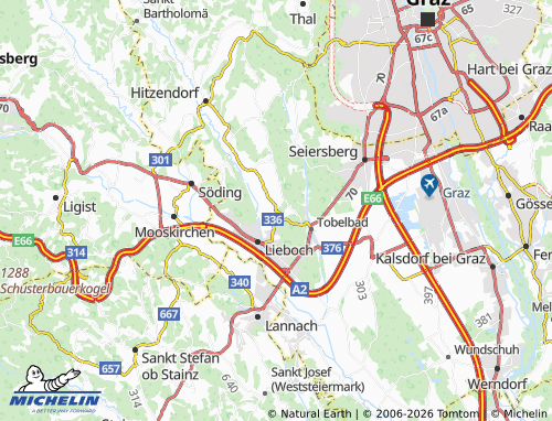 MICHELIN-Landkarte Haselsdorf - ViaMichelin