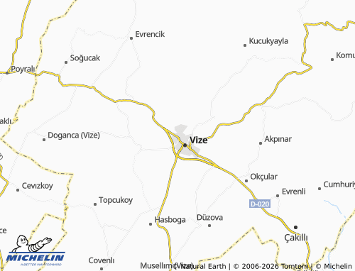 MICHELIN Gazi map - ViaMichelin