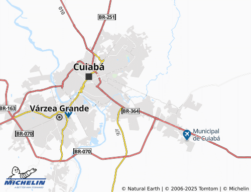 MICHELIN Cachoeira das Graças map - ViaMichelin
