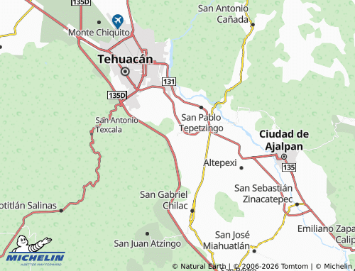 Mapa MICHELIN San Marcos Necoxtla - ViaMichelin