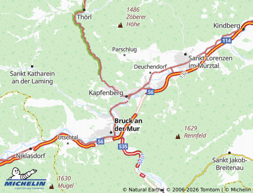 MICHELIN Kapfenberg map - ViaMichelin