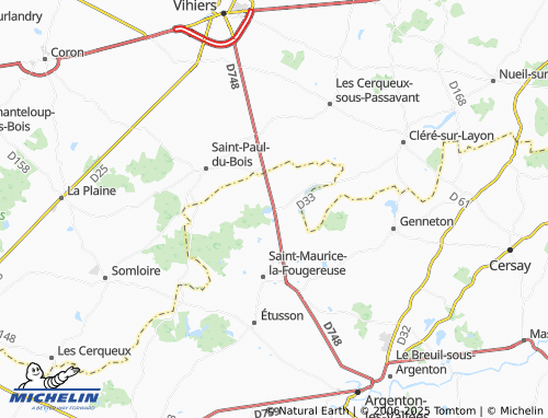 MICHELIN La Grippière map - ViaMichelin