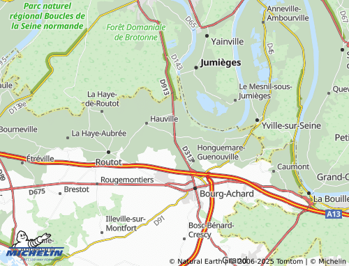 Carte MICHELIN La Mare-Guérard - ViaMichelin