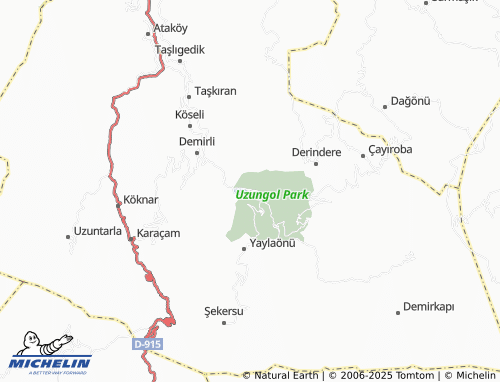 Mappa MICHELIN Uzungol - ViaMichelin
