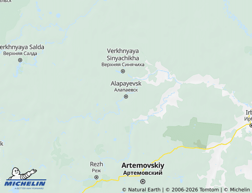 MICHELIN-Landkarte Alapayevsk - ViaMichelin