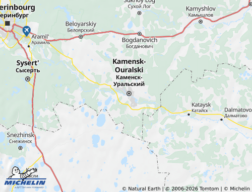 MICHELIN-Landkarte Kamenskiy - ViaMichelin