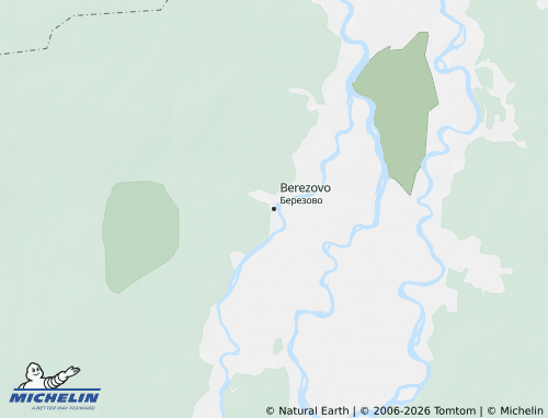Carte MICHELIN Berezovskiy rayon - ViaMichelin