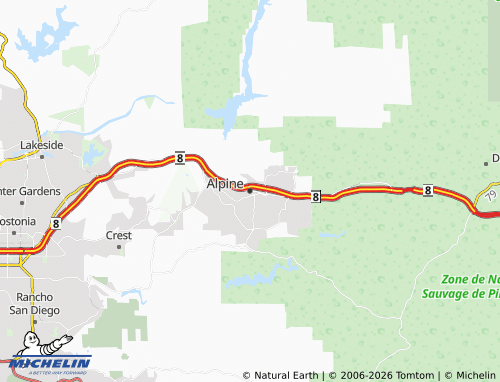 Mapa MICHELIN Alpine - ViaMichelin