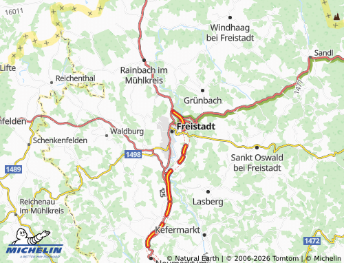 Mapa MICHELIN Freistadt - ViaMichelin