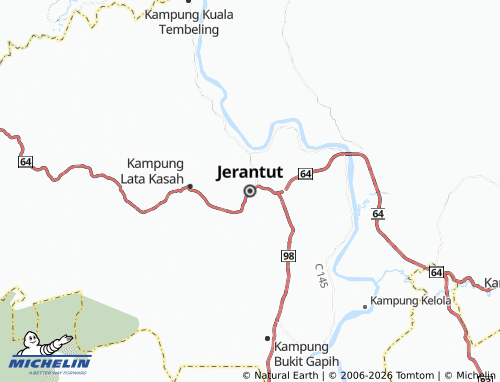MICHELIN Jerantut map - ViaMichelin
