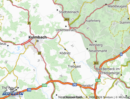 Mappa MICHELIN Ködnitz - ViaMichelin