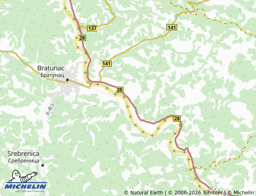 Carte MICHELIN Podnemić - ViaMichelin