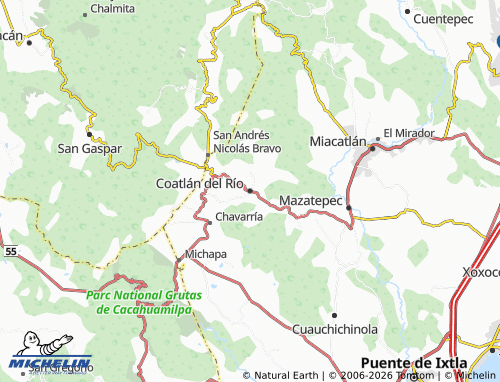 MICHELIN Coatlán del Río map - ViaMichelin