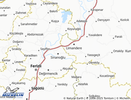 MICHELIN-Landkarte Kurumeşe - ViaMichelin
