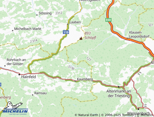 MICHELIN-Landkarte Neuwald - ViaMichelin