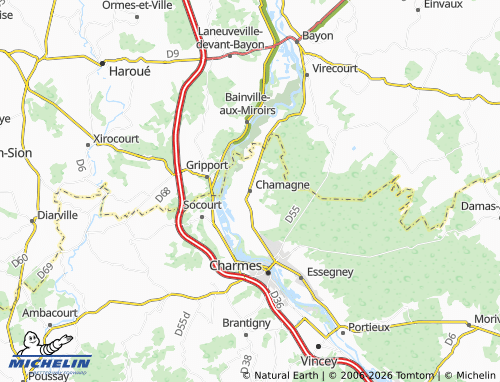 Mappa MICHELIN Chamagne - ViaMichelin
