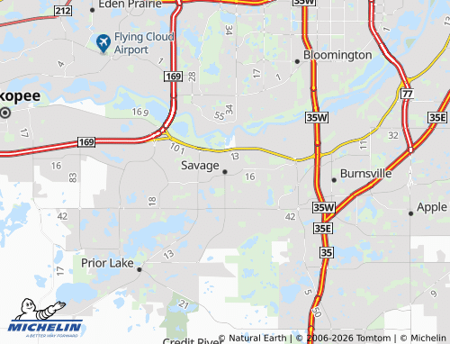 Mappa MICHELIN Savage - ViaMichelin