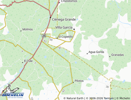 Mapa MICHELIN San José del Tulillo - ViaMichelin