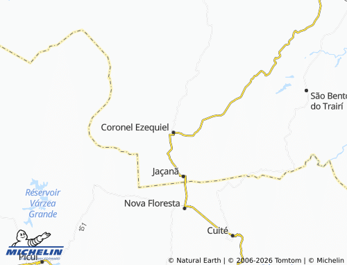 Mappa MICHELIN Coronel Ezequiel - ViaMichelin