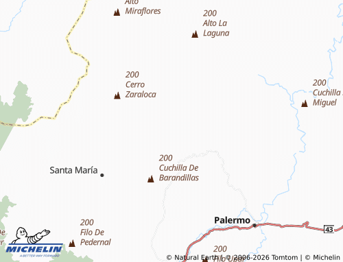 Carte MICHELIN El Jordán - ViaMichelin