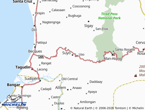 MICHELIN Suyo map - ViaMichelin