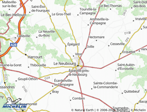 MICHELIN-Landkarte Vitot - ViaMichelin