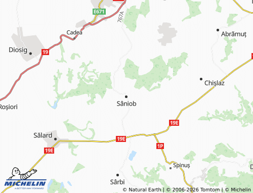 MICHELIN-Landkarte Sâniob - ViaMichelin