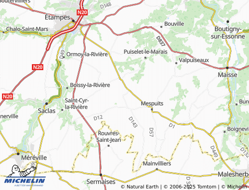 MICHELIN Bois-Herpin map - ViaMichelin