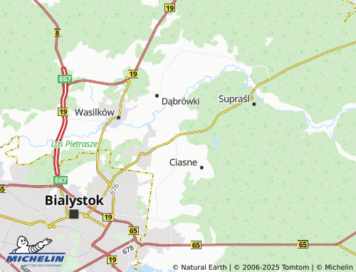 MICHELIN Ogrodniczki map - ViaMichelin