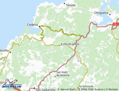 Mappa MICHELIN A Vila da Igrexa - ViaMichelin
