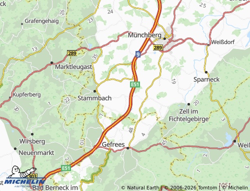 MICHELIN Fleisnitz map - ViaMichelin